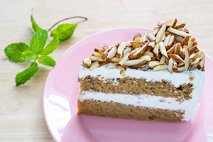 tarta de queso miel y nueces